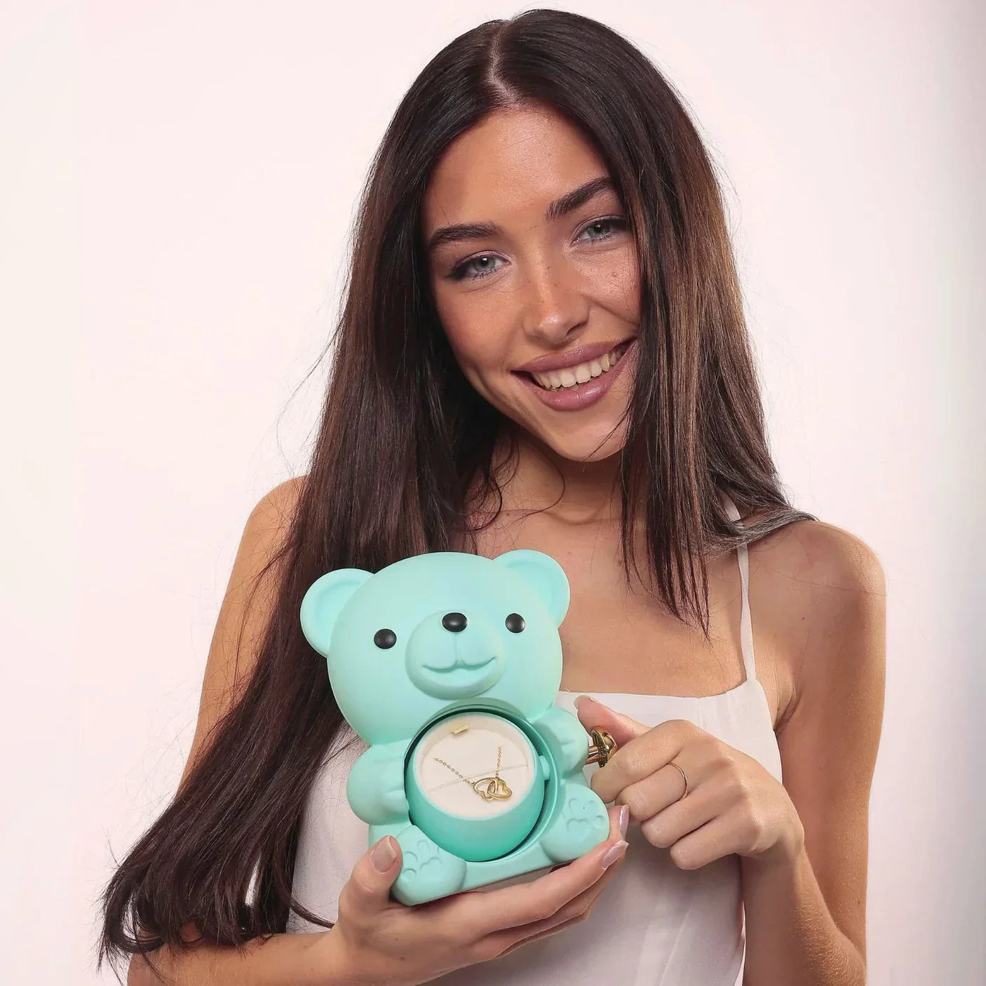 Eternal Rose Bear | Engraved Necklace