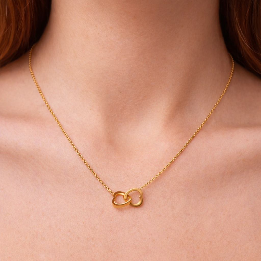 Eternal Rose Box & Engraved Heart Necklace