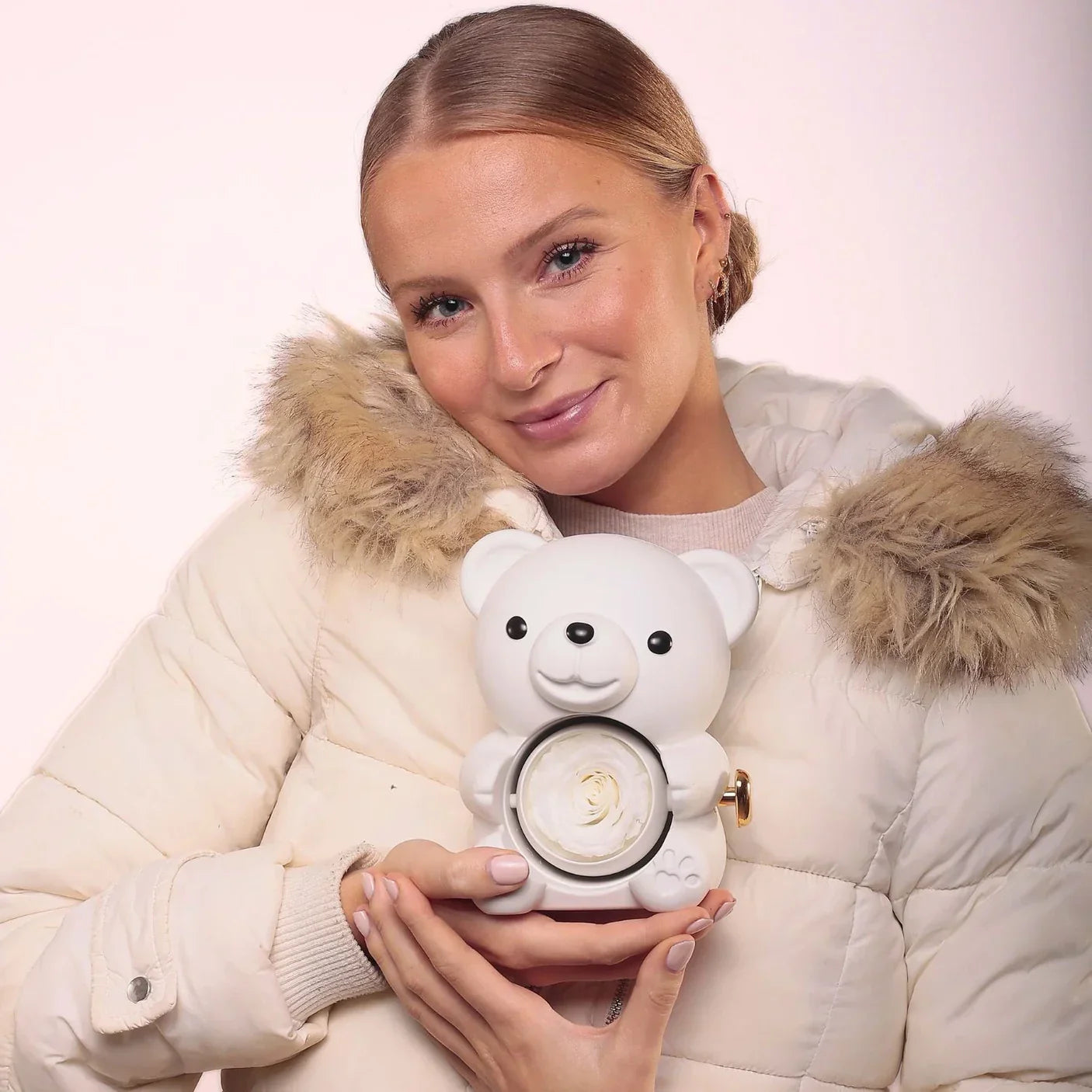 Eternal Rose Bear | Engraved Necklace