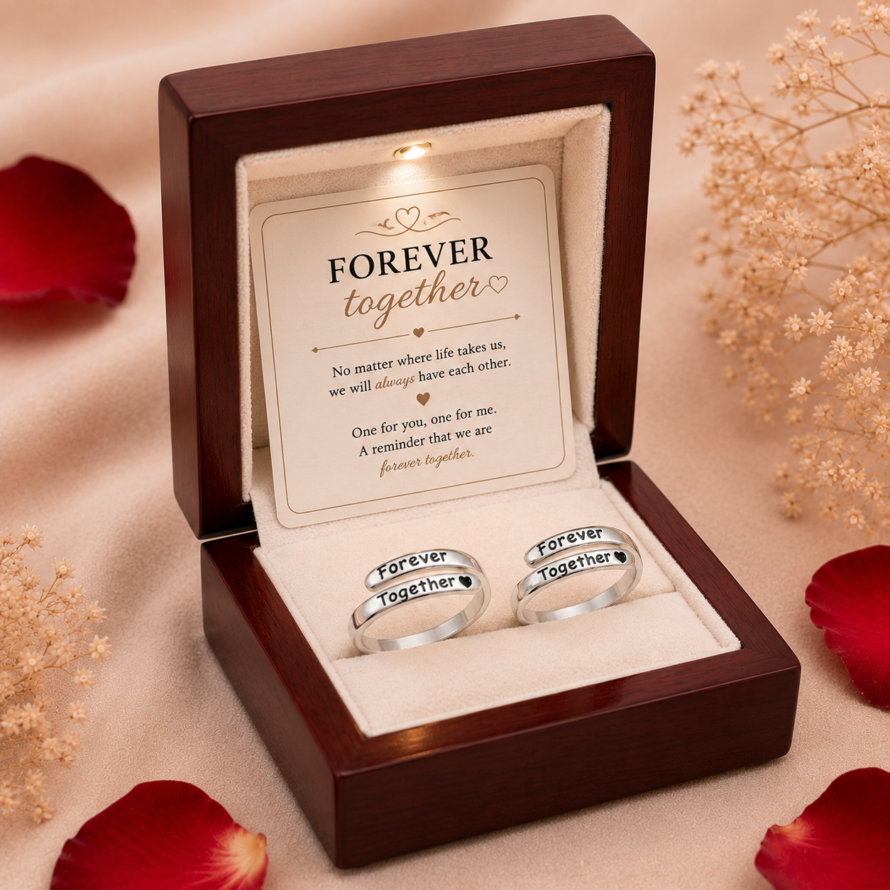 Forever Together & Led Wooden Box